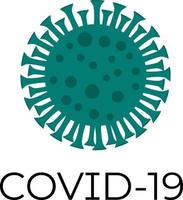 Covid 19, illustration, vector on a white background.