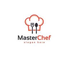 logotipo de maestro de cocina vector