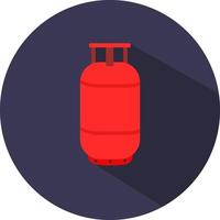 Cylinder LPG, illustration, vector on a white background.