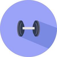 Dumbell, illustration, vector on a white background.