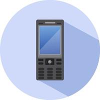 Cell phone, illustration, vector on a white background.