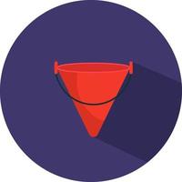 Fire cone, illustration, vector on a white background.