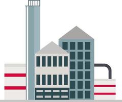 Big industry, illustration, vector on a white background.