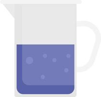 Jug with water, illustration, vector on a white background.