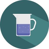 Jug with water, illustration, vector on a white background.