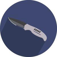 Small knife, illustration, vector on a white background.