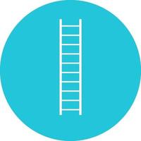 White ladder, illustration, vector on a white background.