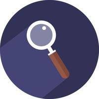 Magnifier glass, illustration, vector on a white background.