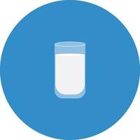 Small milk glass, illustration, vector on a white background.