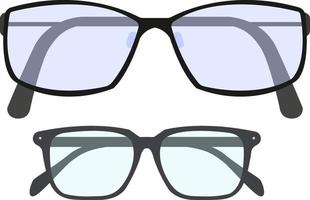 Optical glasses, illustration, vector on a white background.