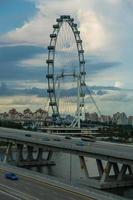 View of Singapore city skyline photo