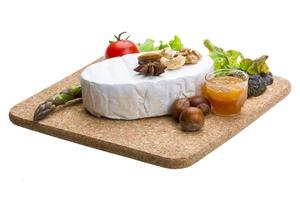 Fresh soft brie cheese photo