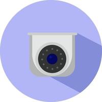 Security camera, illustration, vector on a white background.