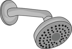 Metal shower, illustration, vector on a white background.