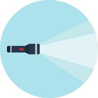 Flashlight, illustration, vector on a white background.