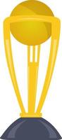 World cup trophy, illustration, vector on a white background.