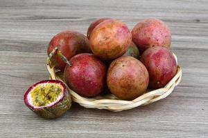 Fresh tropical fruit - Maracuja photo