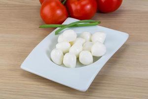 Mozzarella cheese balls photo