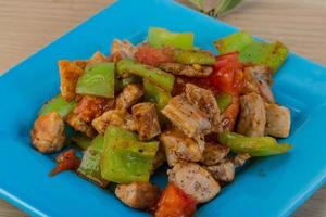 Stir fried pork photo