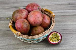 Fresh tropical fruit - Maracuja photo