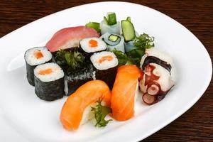 Sushi and rolls set photo