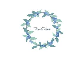 collection of Hand drawn floral frame background vector