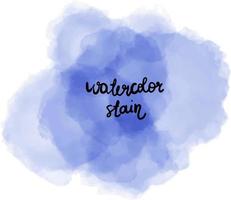 Set of watercolor stain. Spots on a white background. Watercolor texture with brush strokes. Round, rectangle, spot. Blue, turquoise. The sky. Vector. Isolated. vector