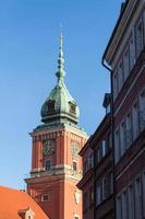 Varsovia, Polonia. casco antiguo - famoso castillo real. UNESCO sitio de Patrimonio Mundial. foto