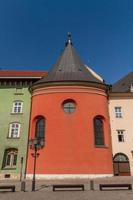 Buildings on small square in old town of Krakow photo