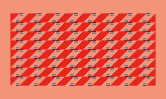 Bauhaus geometric pattern background. Trendy geometric background with bauhaus style. Geometric background with triangle, circle, and rectangle. Seamless modern geometric background. vector