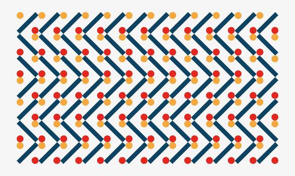 fondo de patrón geométrico bauhaus. fondo geométrico de moda con estilo bauhaus. fondo geométrico con triángulo, círculo y rectángulo. fondo geométrico moderno sin costuras. vector