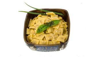 Ravioli with herbs photo