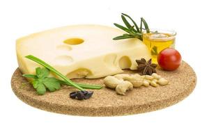 Cheese witn honey and nuts photo