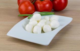 Mozzarella cheese balls photo