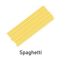 Spaghetti pasta. Restaurant pasta. For menu design, packaging. Vector illustration.