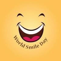 vector libre del día mundial de la sonrisa