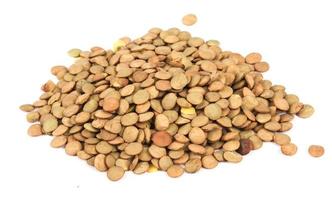 Lentils Isolated on White Background photo