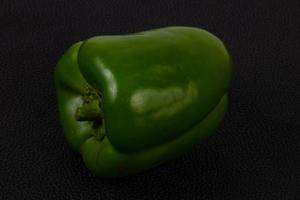 Ripe green bell pepper photo