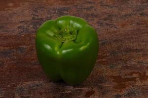 Ripe green bell pepper photo