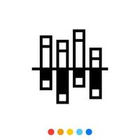 Graph chart icon, Vector and Illustration.