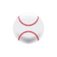 pelota de béisbol sobre un fondo blanco, vector. vector