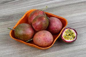 Fresh tropical fruit - Maracuja photo