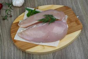 Raw chicken breast photo