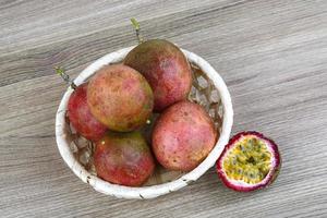 Fresh tropical fruit - Maracuja photo