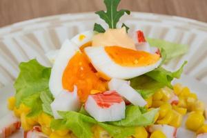 Crab sticks salad photo