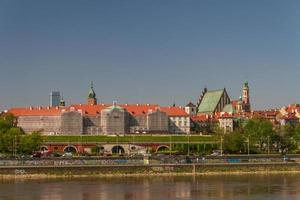 Old Town by the river Vistula picturesque scenery in the city of Warsaw, Poland photo