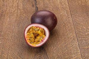 Tropical passion fruit- fresh, sweet and ripe photo