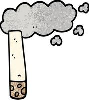grunge textured illustration cartoon cigarette vector