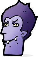 cartoon vampire face vector