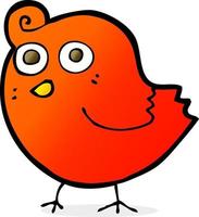 funny cartoon bird vector